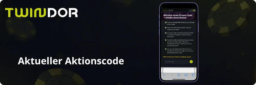 Aktueller Aktionscode Twindor