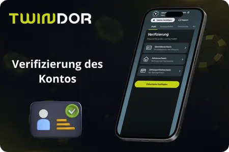 Kontoverifizierung zum Anmelden bei Twindor